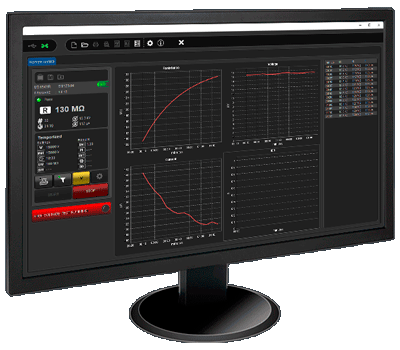 Monitor with T Logger screen showing